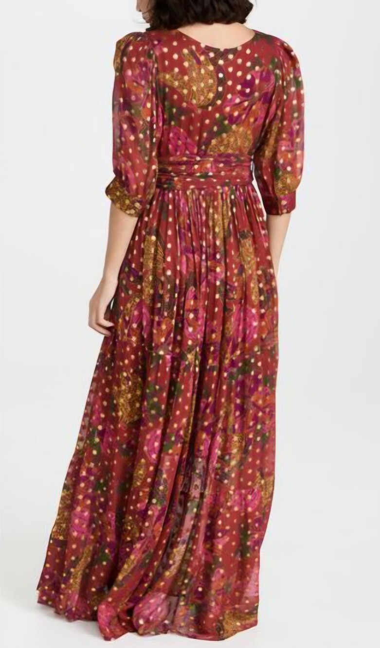 Farm Rio Tiered Maxi Dress Size Small - Picture 3 of 13